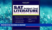 Pre Order Kaplan SAT Subject Test: Literature 2006-2007 (Kaplan SAT Subject Tests: Literature)