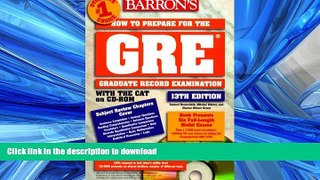Hardcover How to Prepare for the G R E: Graduate Record Exam (Barron s How to Prepare for the GRE