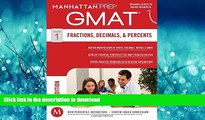 Pre Order GMAT Fractions, Decimals,   Percents (Manhattan Prep GMAT Strategy Guides) Full Book