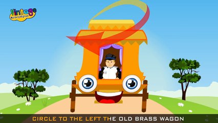 Old Brass Wagon Song | Childrens Nursery Rhyme With Lyrics | English Nursery Rhymes
