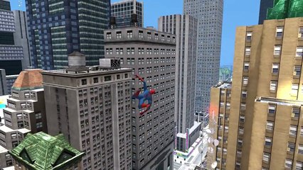 Spiderman se desplaza por los rascacielos ✯ Los poderes arácnidos del Hombre Araña se manifiestan