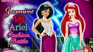 Juegos de Disney Princesas: Jasmine VS Ariel Moda Batalla- Vídeos bebé Juegos para niños