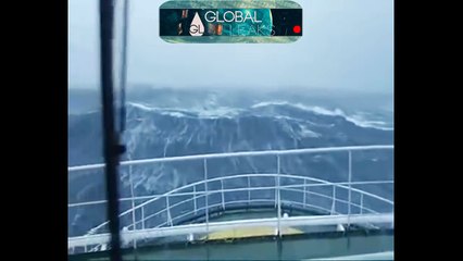 100 Foot Wave Hits Ship