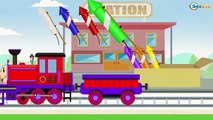 Trains for children - Choo Choo train - Learn colors and numbers - Kids Trains Cartoons