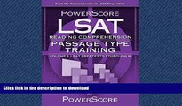 Pre Order PowerScore LSAT Reading Comprehension: Passage Type Training (Powerscore Test