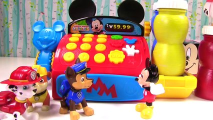 Mickey Mouse Clubhouse Cash Register with Paw Patrol and Toy Surprises | Fizzy Toy Show