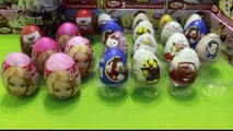 50 Kinder Surprise Eggs!! Disney Frozen Cars2 Barbie Monsters Minnie Jake Spiderman Huevos Play-Doh