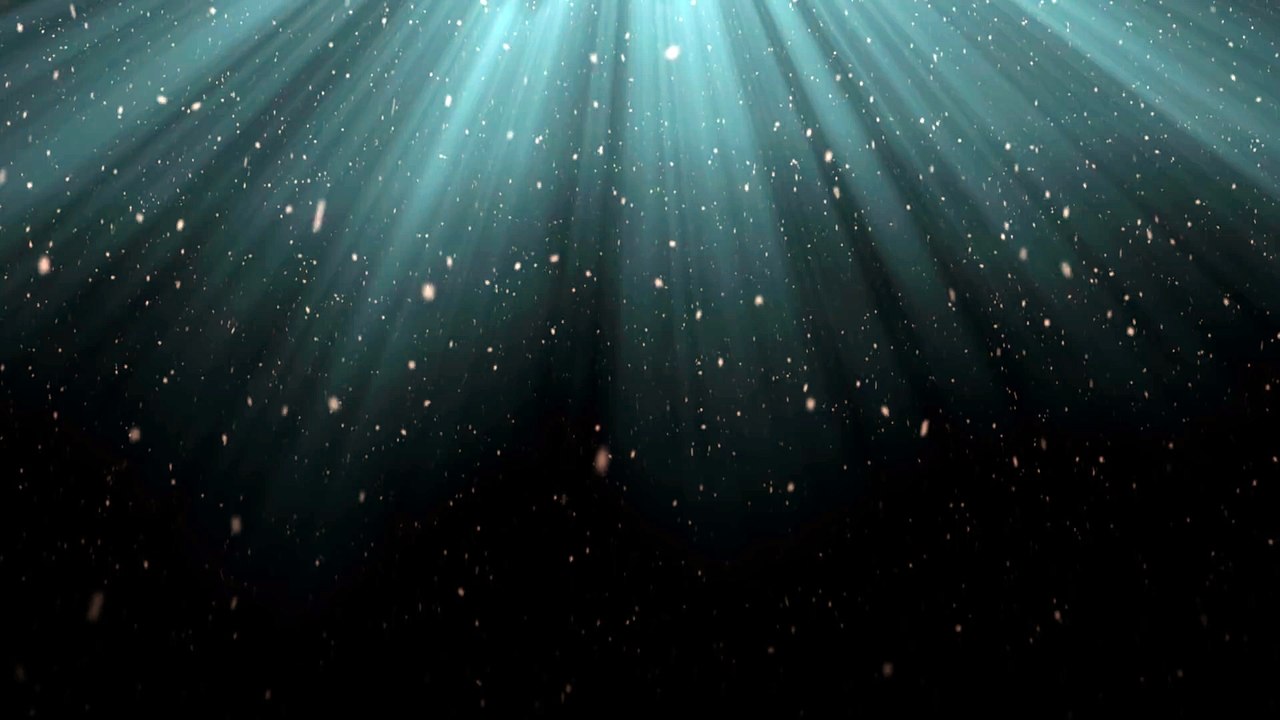 Blue Light Rays and Snow - HD Motion Graphics Background Loop