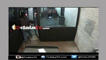 Ladrones usan camión para robarse cajero automático-Video