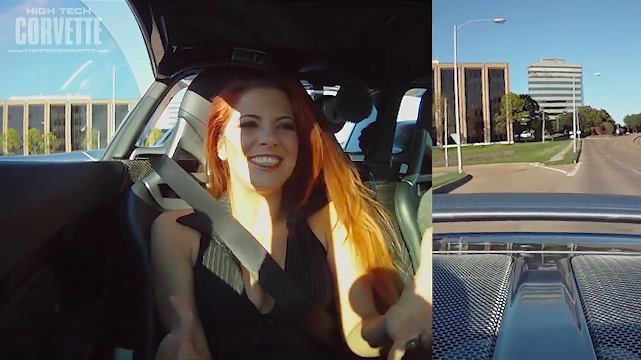 Cute Girl in a Carrera GT