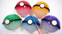 DIY How To Make Colors Pokemon Go Ball Gummy Jelly and Learn Colors Chocolate Clay Slime Poop