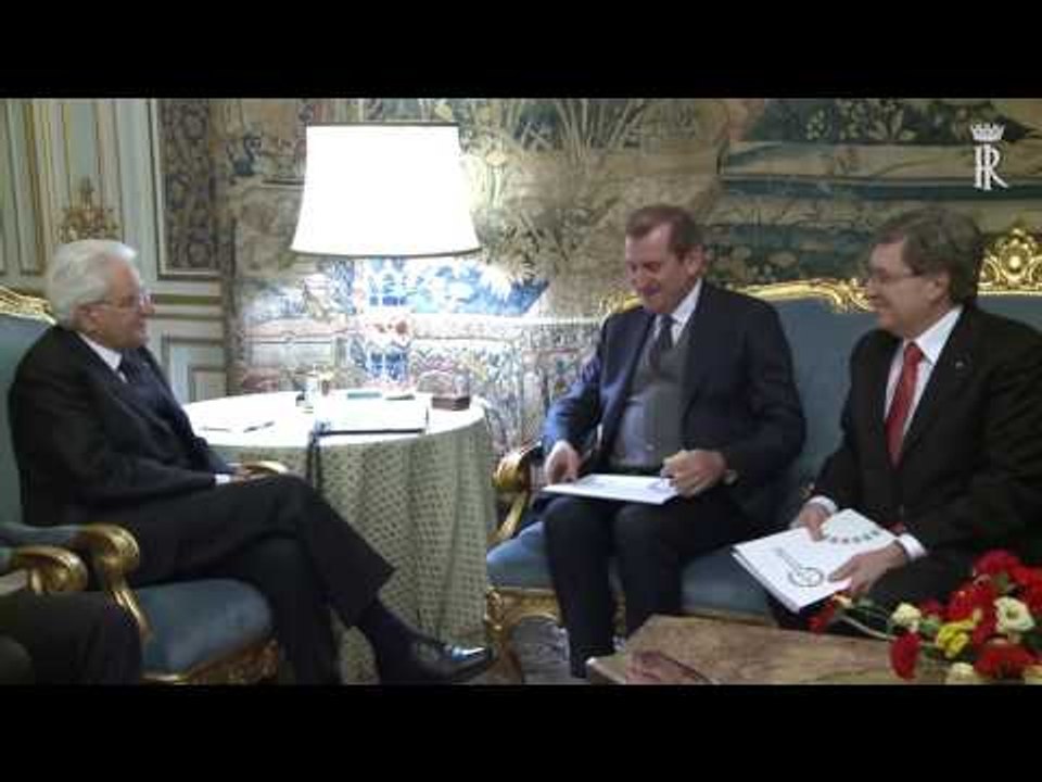 Roma - Mattarella incontra delegazione ASVIS (01.12.16)
