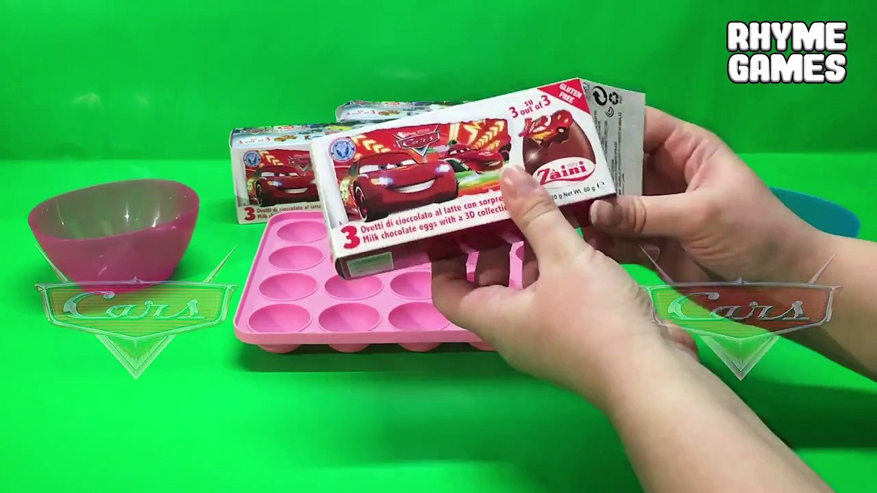 Surprise Chocolate Eggs from Disney Pixar Cars 2 - Finger Family Daddy Finger Nursery Rhymes