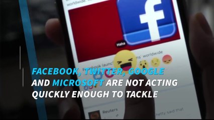 US tech giants are still failing to curb hate speech, EU says
