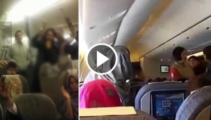 2 Women f ight in PIA Flight Coming From UK