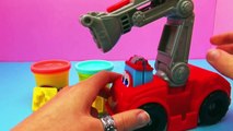 Play Doh Fire Truck Hasbro Unboxing a fire truck | Using Play Doh Moulds | Diggin Rigs Boomer
