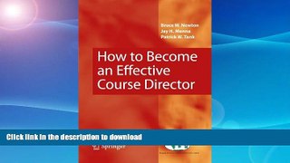 Hardcover How to Become an Effective Course Director On Book