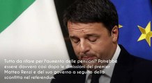 Renzi stava per far approvare l'aumento delle pensioni e il bonus sulla 14esima: guardate adesso cosa cambierà