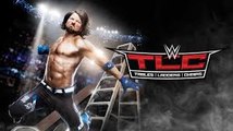Dean Ambrose vs AJ Style TLC 2016 Full Match HD - WWE TLC Dec 04 2016 Full Show