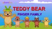 Teddy Bear Cartoons Animation Singing Finger Family Nursery Rhymes for Preschool Childrens Song