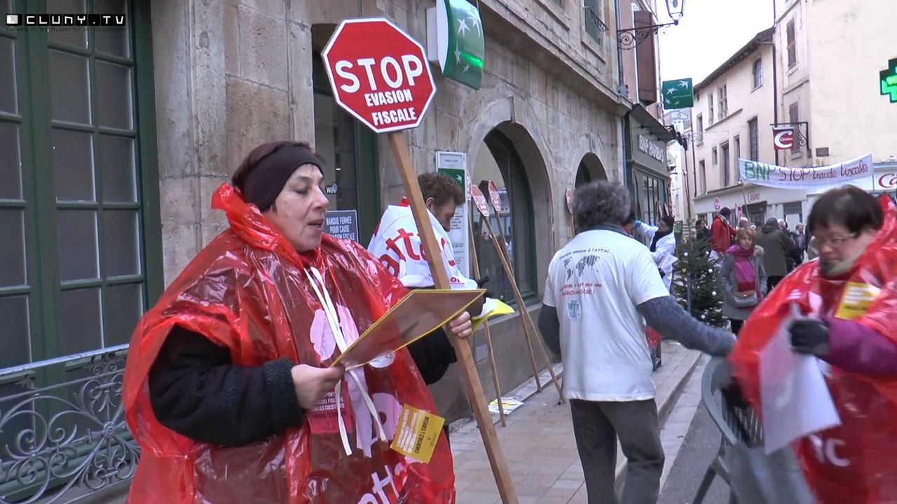 Manifestation d’Attac à Cluny