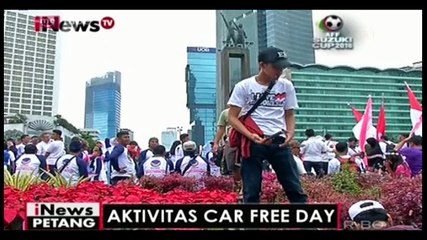 Aksi Parade Budaya di Bundaran HI Menyisakan Tumpukan Sampah
