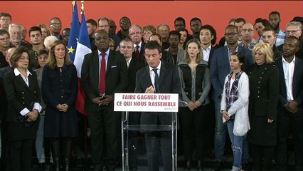 "Ma candidature est celle de la conciliation, de la réconciliation" : revivez le discours de Manuel Valls en intégralité