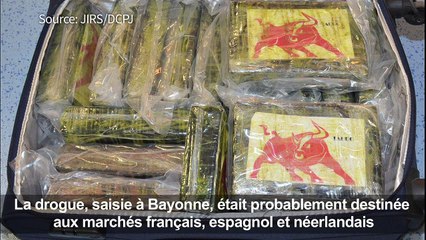 Une tonne de cocaïne saisie à Bayonne, 10 interpellations