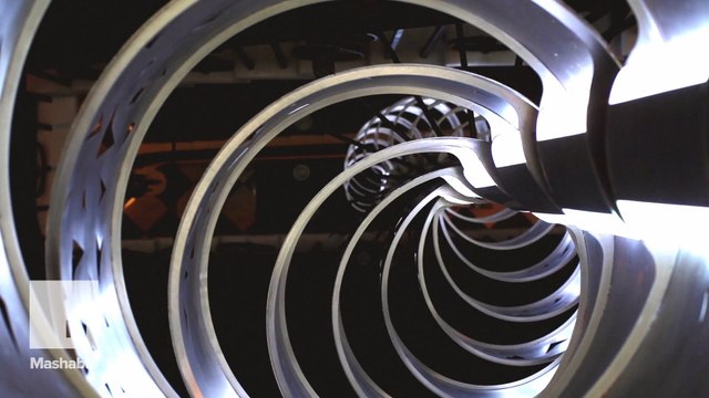This mesmerizing sculpture is actually a reimagined chandelier