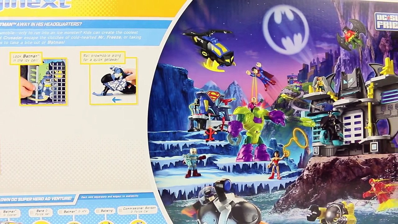 Batman Mr Freeze Layer with Ice Clay Face and Batman Rides His Snowmobile and Snowboard Toy Review