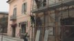 Norcia (PG) - Terremoto, messa in sicurezza di Corso Sertorio (05.12.16)