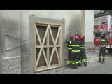 Visso (MC) - Terremoto, messa in sicurezza edificio pericolante (05.12.16)