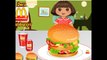 ♥ Dora The Explorer Online Games - Dora Food Mcdonalds Hamburger Game ♥