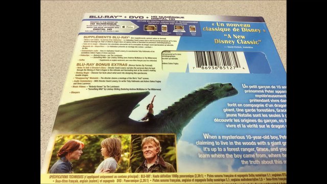 Critique combo Blu-ray/DVD Pete's Dragon (Peter et Elliott le dragon)