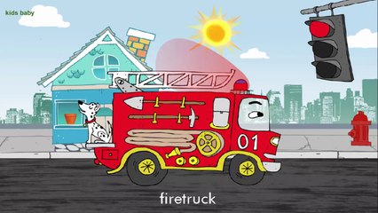Learning Street Vehicles Names and Sounds for kids - Tractors, Ambulance, Police car