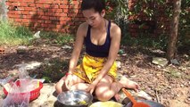 Village Food Factory - Country Food Cooking - Asian Homemade Food, Fried Cricket # 1