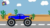 Monster Truck | Learn Numbers | Stunt Truck | Animated Videos For Kids | Cartoon Rhymes