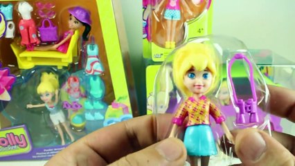 Polly Pocket Poolin Around and Drive N Slide Sets Plus Dolls