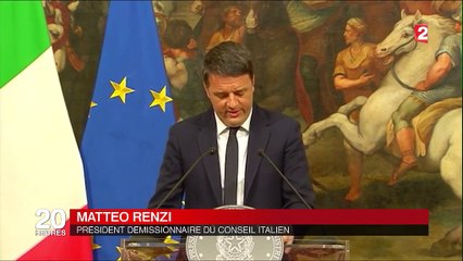 Italie : Matteo Renzi annonce sa démission