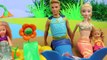 Barbie MERMAID Kelly Shower Set with Frozen Elsa Mermaid Doll & Color Changing Shower DisneyCarToys