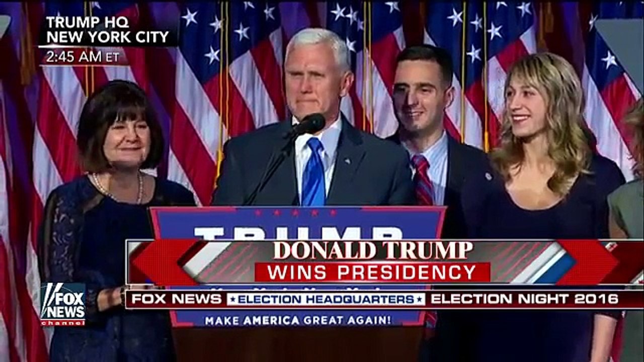 TRUMP Pence Presidential VICTORY acceptance FULL Speech PART1 November 9 2016 News
