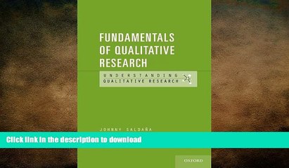 Hardcover Fundamentals of Qualitative Research (Understanding Qualitative Research) Full Book