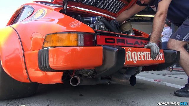 1976 Porsche 934 Turbo RSR Sound - Warm Up, Accelerations & HUGE Flames!!