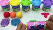 Learn Colours Peppa Pig Dough and Play Doh Ice Cream Popsicle Molds Fun & Creative for Kids Rhymes