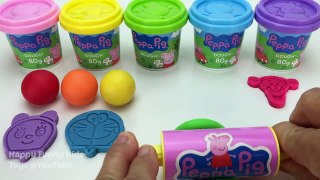 Learn Colours Peppa Pig Dough and Play Doh Ice Cream Popsicle Molds Fun & Creative for Kids Rhymes