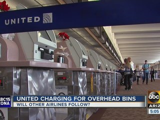 United Airlines now charging for carry-on bags