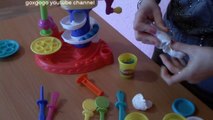 Play Doh Candy Cyclone Playset Sweet Shoppe- How to Make Gumballs Candies Lollipops