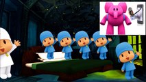 5 Little Talking Pocoyo Jumping On the Bed Five Little Monkeys Nursery Rhymes for Toddlers ans Kids