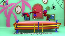 Five Little Monkeys Jumping On The Bed | 3D Rhymes | Nursery Rhymes Collection | Cartoon Rhymes