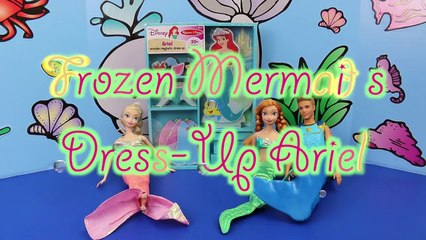 Frozen Elsa, Anna, Mike The Merman MERMAIDS Toy Review The Little Mermaid Ariel Doll DisneyCarToys